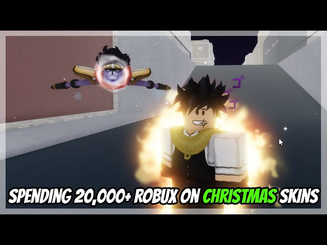 I Spent 20,000+ Robux Trying To Get The NEW LIMITED Shiny Christmas Skins on YBA!