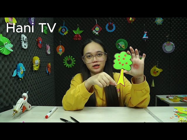 Hướng dẫn cách làm một cái cây bằng giấy bìa cực đơn giản | Hani TV