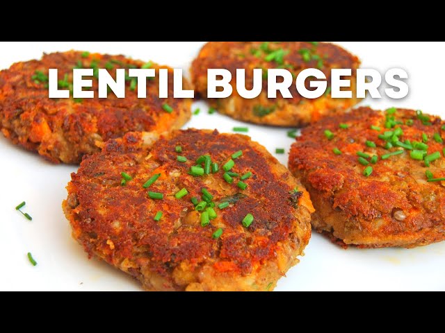 Vegan Lentil Burger Recipe | How To Make Lentil Burgers | The Best Lentil Recipe Ever!