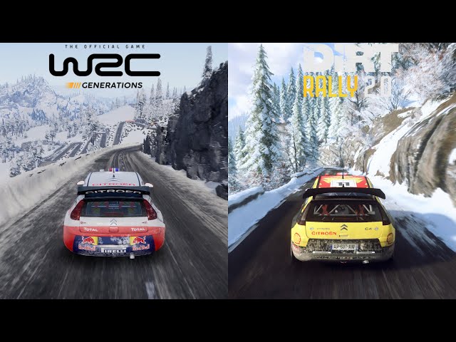 WRC Generations Vs Dirt Rally 2.0 - Citroën C4 WRC '10 at Rallye Monte Carlo [4KPS5]