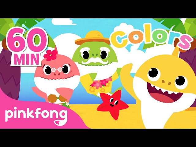 Learn Colors in the Sea with Baby Shark! | Compilation | Sing Along with Baby Shark | Pinkfong Songs