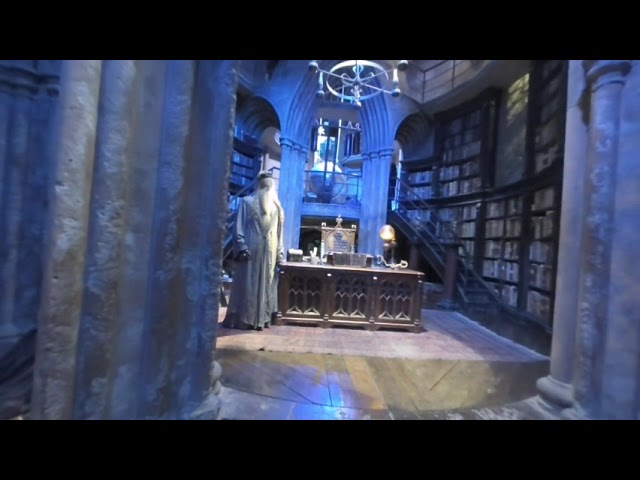 WB Harry Potter Studios Dumbledore's Office Tour London UK Oct19 3D VR 180 Virtual Reality Travel