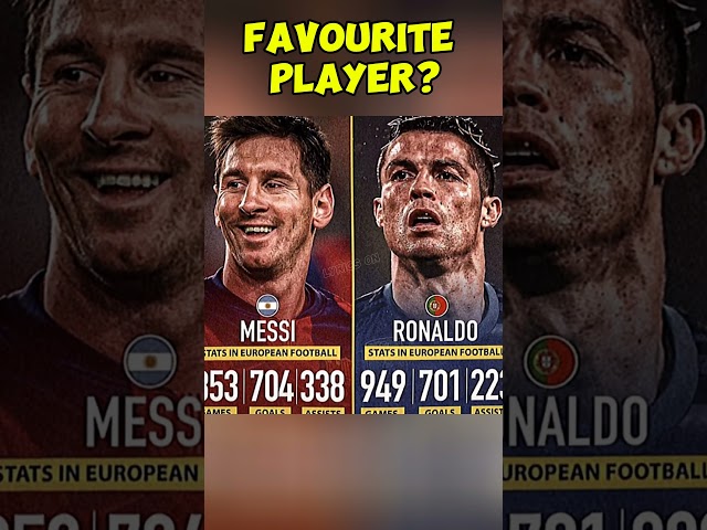 Messi vs Ronaldo: Who's Your Favorite Player? ⚽🔥#messi #ronaldo #shorts