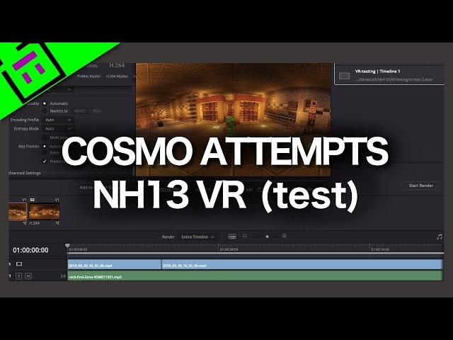 Cosmo Attempts VR Minecraft Test - NH 13 New Horizons Minecraft Server