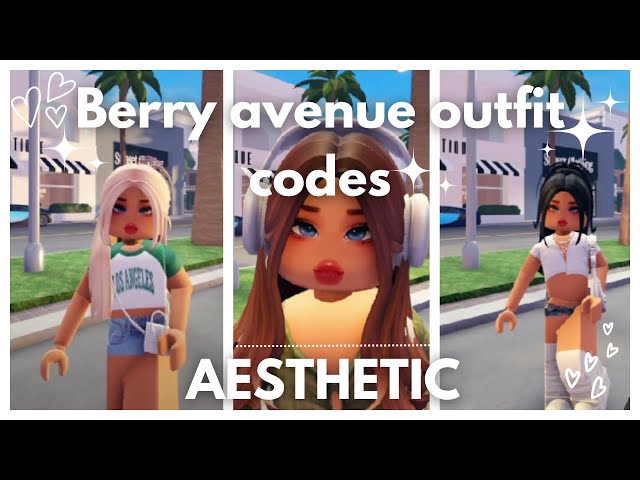 aesthetic berry avenue outfit codes!