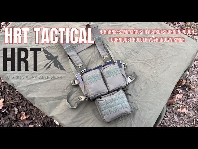 HRT TACTICAL CHEST RIG H-Harness/Maximus Placard/Tourniquet Holder/Sporran Hanger Pounch/Hand Warmer