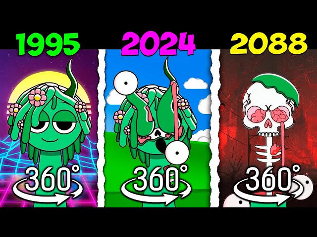 360° VR Incredibox Sprunki 1995 vs 2024 vs 2088