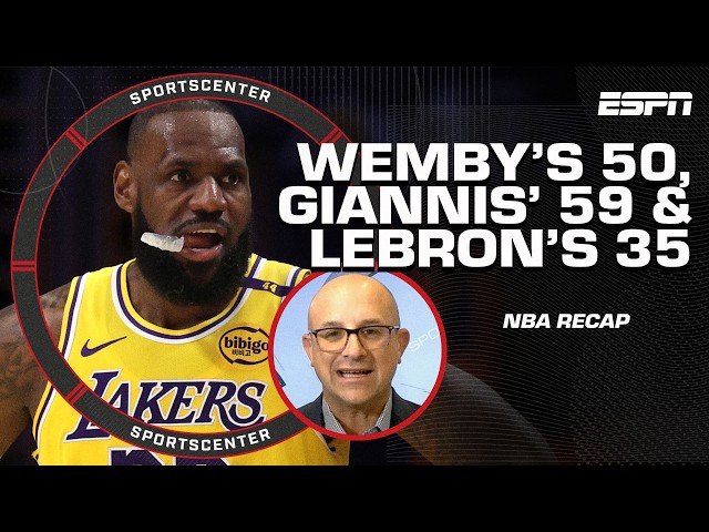 Bobby Marks: Wemby is 'CONFIDENT NOW' after 50-PT night 👏 + Is LeBron being OVERUSED? | SportsCenter