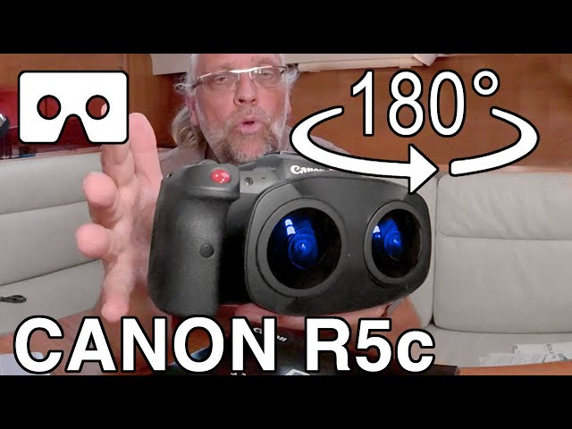 180vr - CANON R5c 8K camera + Dual 5.2mm fisheye lens UNBOX