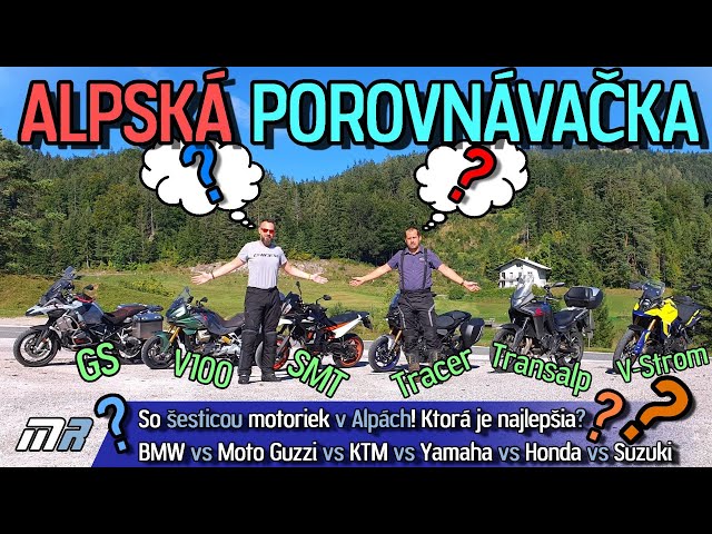 So šesticou motoriek v Alpách - BMW vs Moto Guzzi vs KTM vs Yamaha vs Honda vs Suzuki - motoride.sk