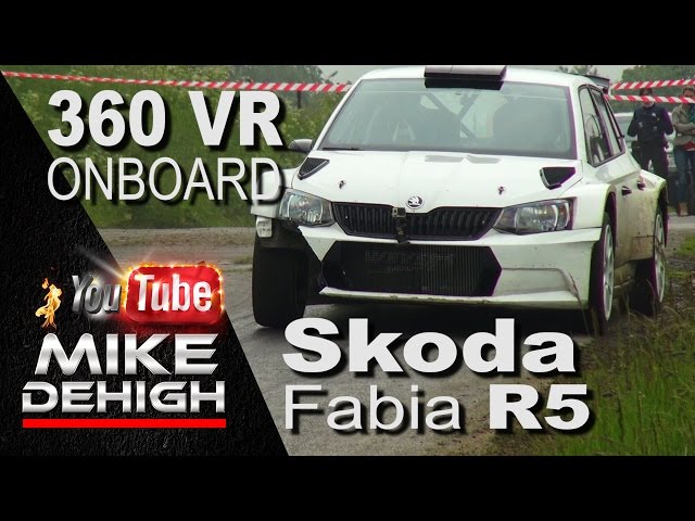 360 VR Rally Onboard Skoda Fabia R5 wrc Btb Racing / Wevers Sport