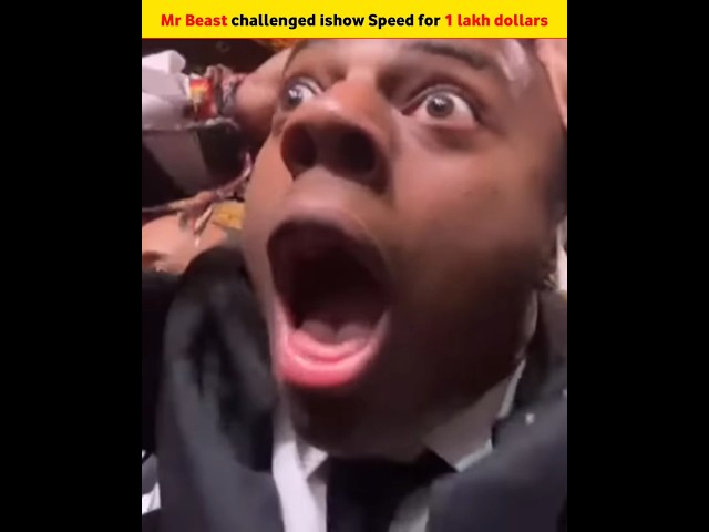 Mr Best challenged ishow Speed for 1 lakh dollars #trendingshorts #mrbeast #ishowspeed