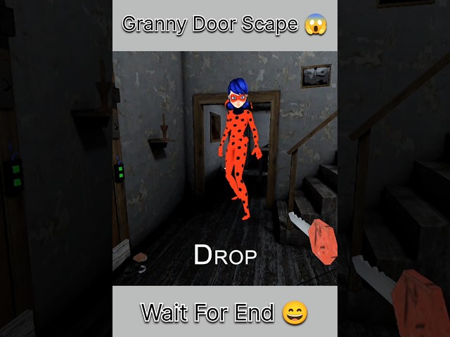 Granny door scape 😱 #video #granny2 #shorts