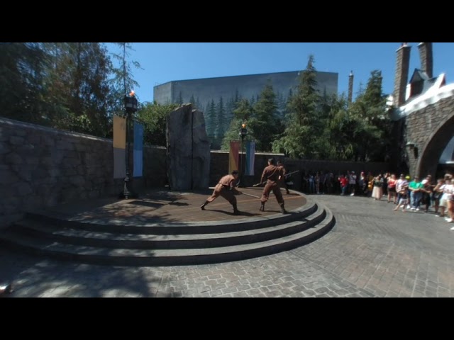 Triwizard Spirit Rally in Hogsmeade - Universal Studios Hollywood (VR 180 3D Video)