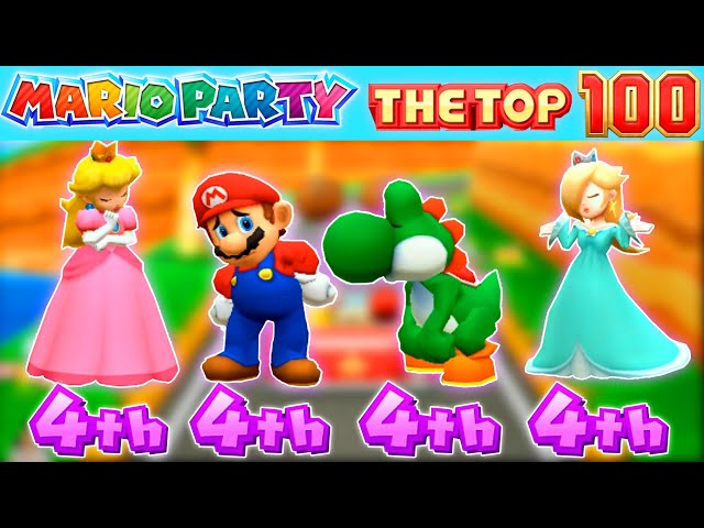 Mario Party: The Top 100 Minigames - Peach Vs Mario Vs Rosalina Vs Yoshi (Master COM)