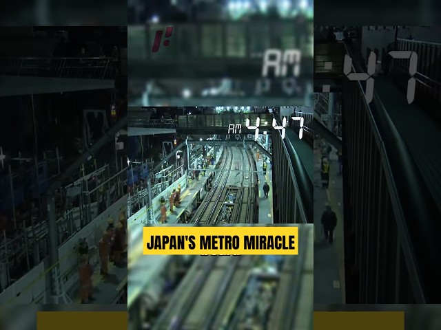 Japan's Station Transformed in Just 3.5 Hours! #shorts #facts #japan