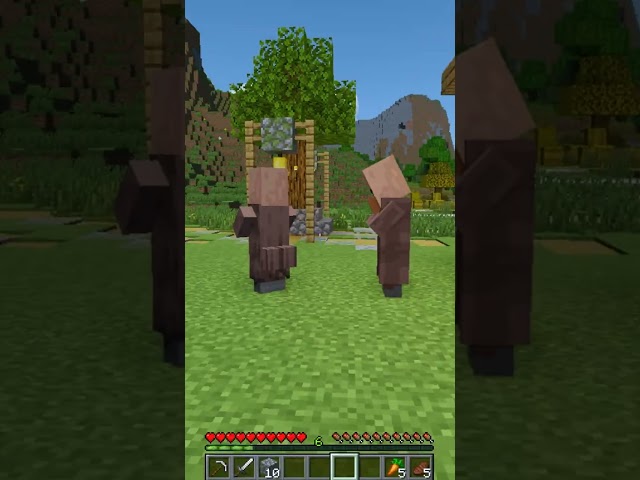 Villager Looks Sus... #minecraft #shorts