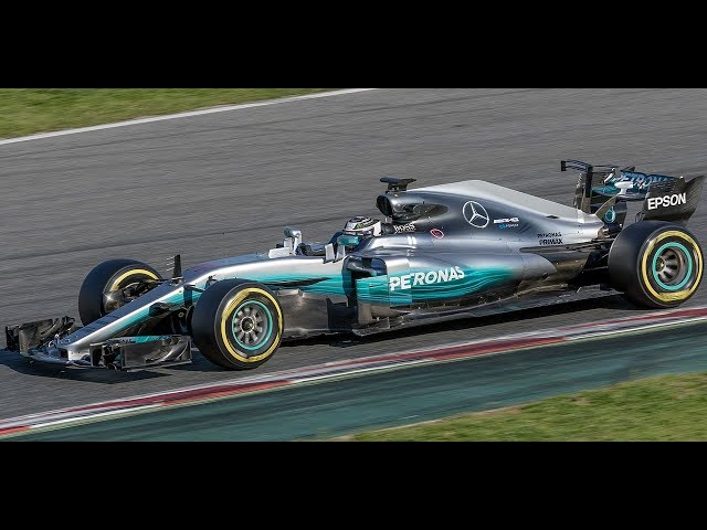 A cockpit view from the Mercedes AMG F1 W08 at the Petronas F1 pavilion - Malaysian F1 GP 2017