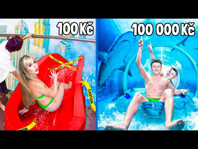 AQUAPARK ZA 100 KČ VS 100 000 KČ!