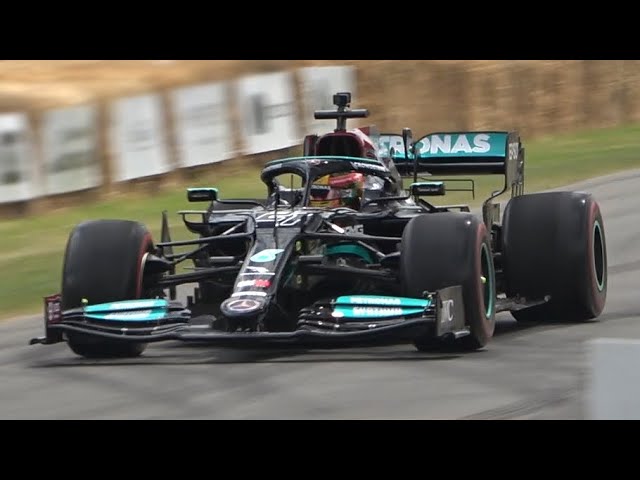 George Russell & Esteban Gutiérrez SHOW at Goodwood FOS 2022 | Mercedes AMG F1 W10 EQ Power+