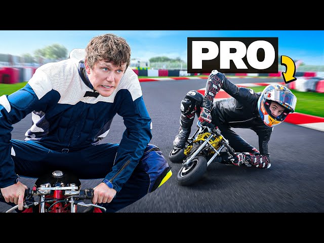 I Challenged A Pro Rider On Mini Motorbikes