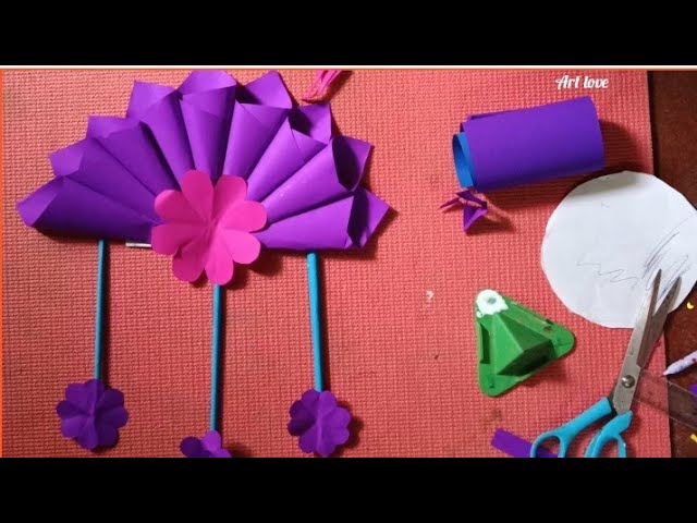 🤩🥳 Very Very easy crafts 👌 💙💙Craft with paper 🗞️#diycrafts #diyhomedecor #homedecor #craftwithpaper