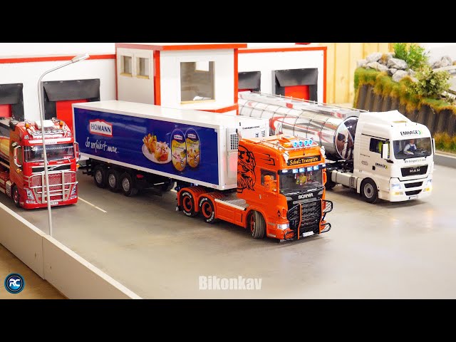 TAMIYA CUSTOM TRUCK AND TRAILERS - 1/14 SCALE RC SPECIAL TRUCKS AT MTC OSNABRÜCK @TomBikonkav