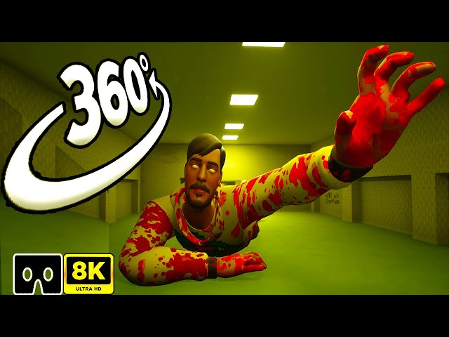 MrBeast Zombie 360° Chase You at the Backrooms - 360 VR Video Horror - Scary VR 3D 8K Animation