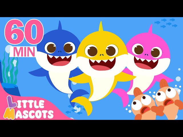 Baby Shark Do Do Do | Baby Shark Dance +more | Little Mascots Nursery Rhymes & Kids Songs