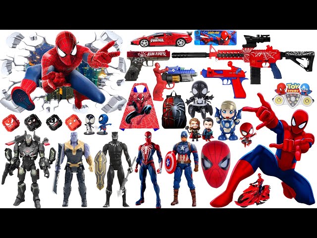 Marvel Popular Toy Series Collection | Spider Man Action Doll | Marvel Toy Gun Series Open Box