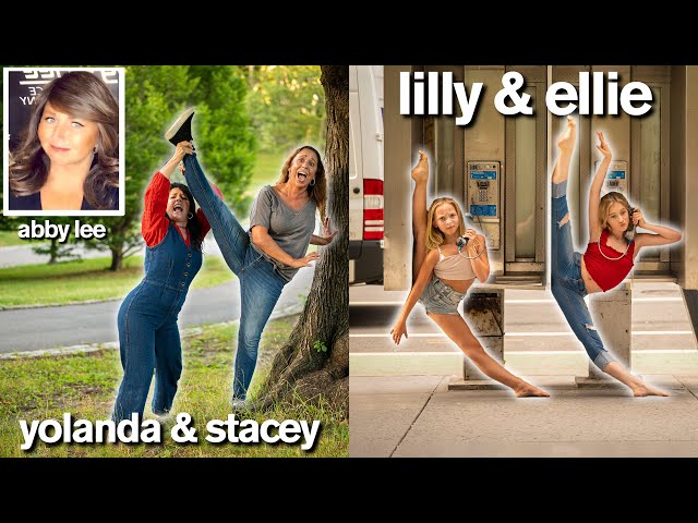 DANCE MOMS vs DAUGHTERS Funny Photo Challenge with Lilly & Ellie / ft Abby Lee Miller