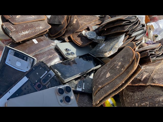 Abandoned Destroyed Phone iPhone & other and Found From Rubbish