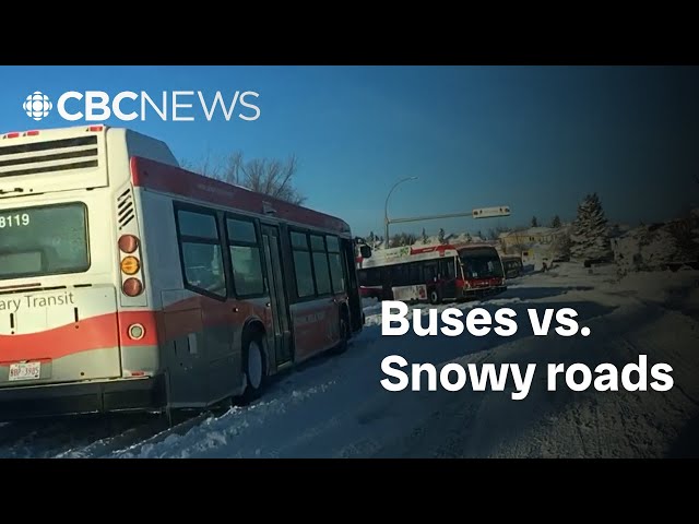 What it's like to drive a bus in Calgary's heavy snow