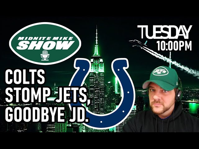 COLTS STOMP JETS, GOODBYE JD.