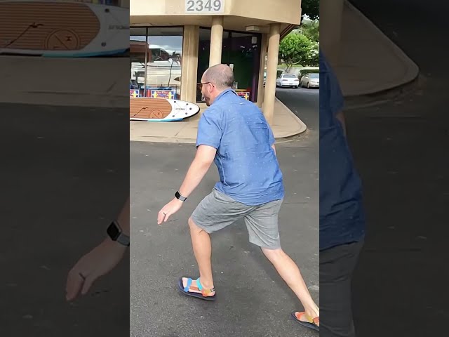 Chasing A Chicken In Maui