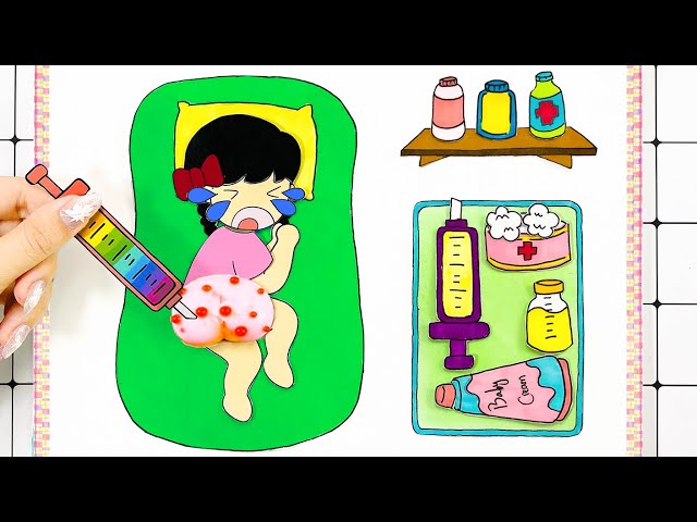 【Pop The Pimples】DIY Paper Craft #7 Baby Care Tips | Papercraft Story