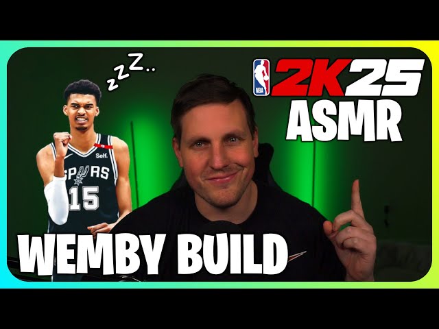 (ASMR Gaming) NBA 2K25 Wemby Build Relaxing Rec Gameplay!