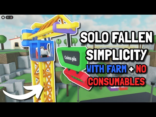 SOLO FALLEN TRIUMPH ON SIMPLICITY WITH FARM (NO CONSUMABLES) | Roblox Tower Defense Simulator TDS