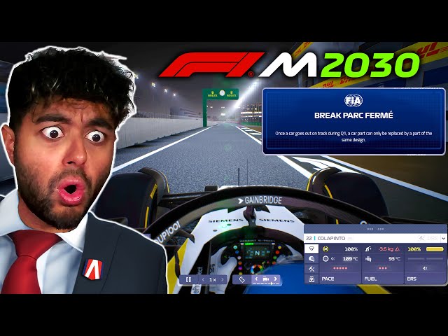 I tried a PITLANE START for the very first time... F1 CREATE A TEAM CAREER