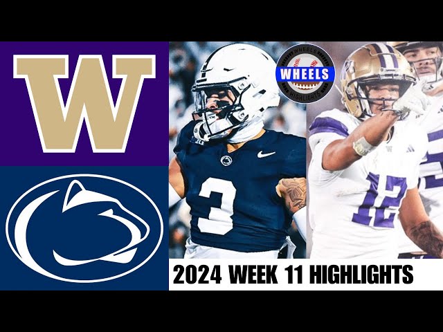 #6 Penn State vs Washington | Full Game Highlights | 2024 College Football Highlights