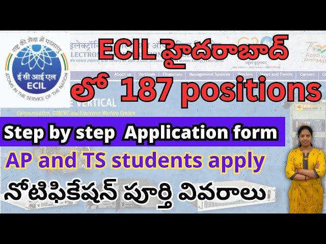 ECIL Recruitment 2024 |ECIL Technician & ECIL GET Graduate Engineer Trainee Application Form|ECIL