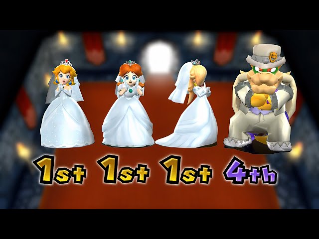 Mario Party 9 Hot Battle Minigames - Princess Wedding Vs Bowser Wedding (Master COM)