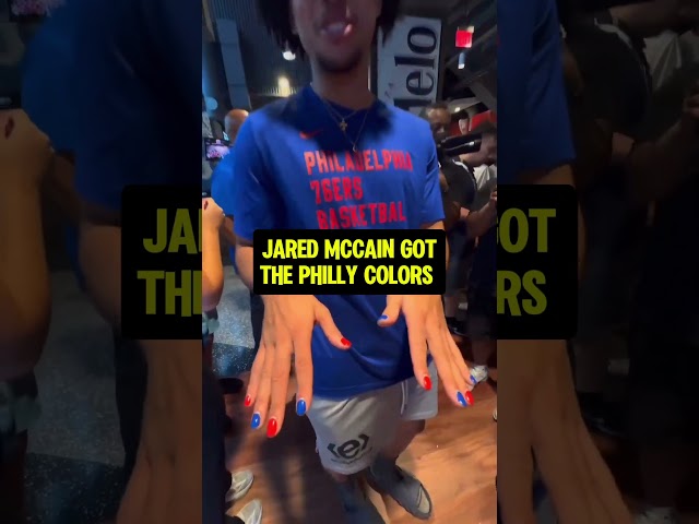 76ers Rookie Embracing Philly!💯 #jaredmccann  #mccain  #76ers #philadelphia76ers  #nbashorts #viral