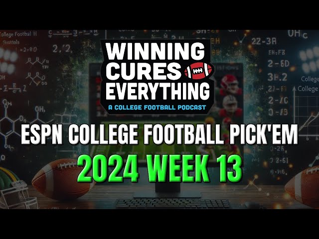 ESPN College Football Pickem Week 13 Picks Against the Spread