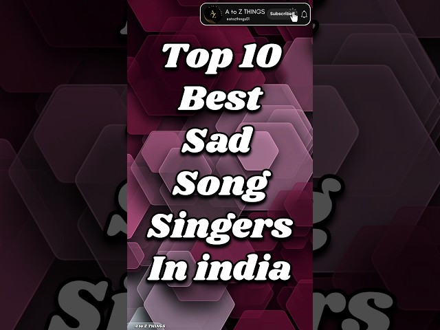 Top 10 Best Sad Song Singers In India #shorts