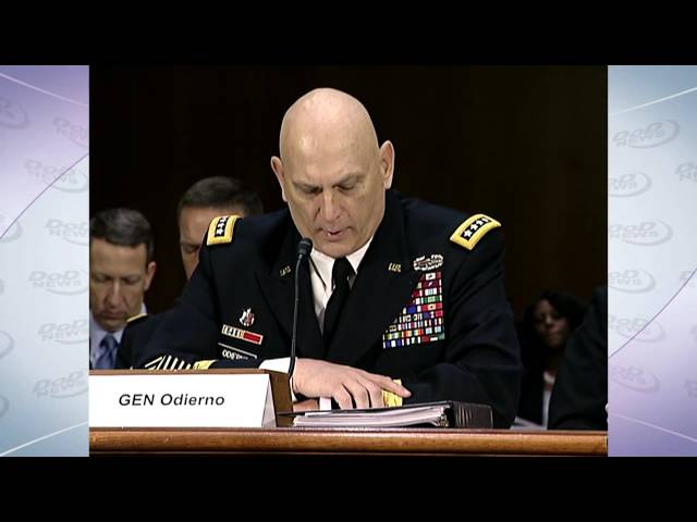 Army Chief of Staff General Ray Odierno Talks About Sequestration