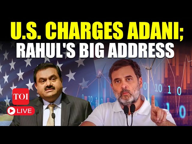 LIVE | U.S. Adani Shocker: Rahul Gandhi's Emergency Press Conference | PM Modi | Adani Enterprises