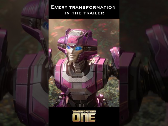 every transformation in the Transformers One trailer! #shorts