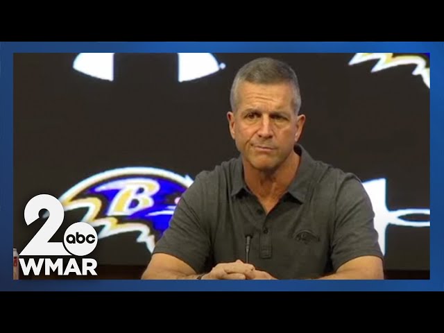 Ravens' head coach John Harbaugh addresses defensive concerns