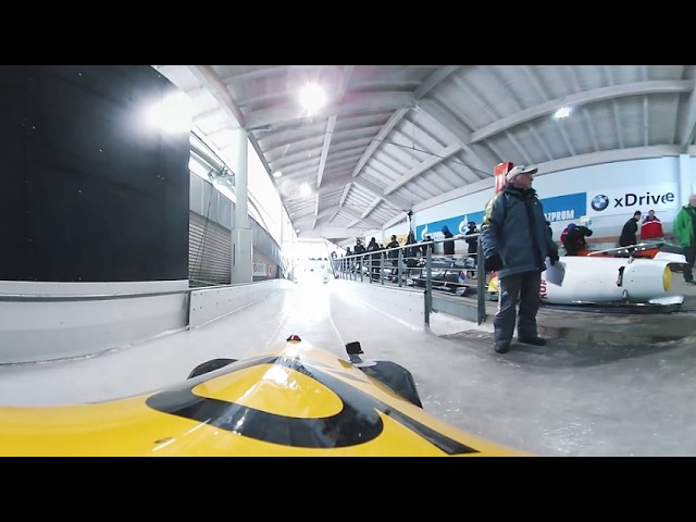 Weltmeisterschaft im Bob 2017: Im Kanal der Eisarena Königssee - VR 360°-Video